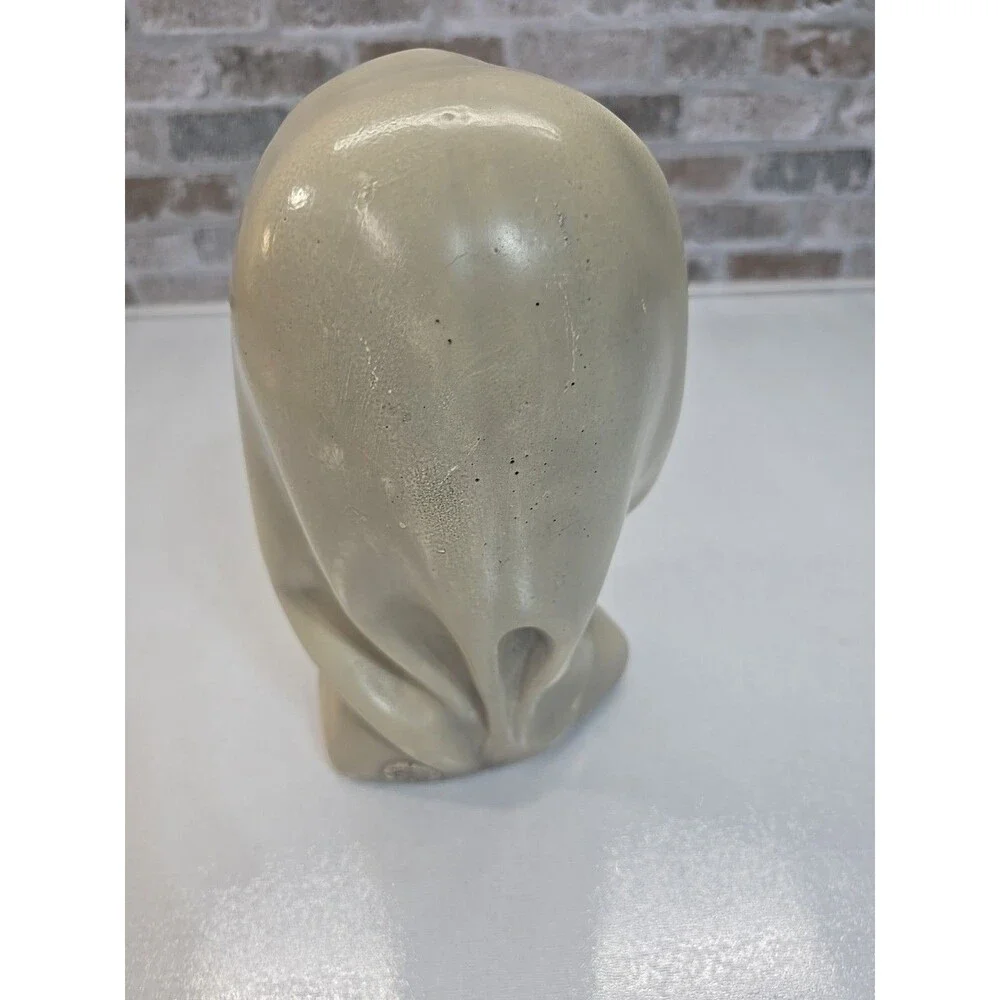 Vintage Marwal Chalkware Bust Middle Eastern Woman with Scarf 60s Pakistan Hijab